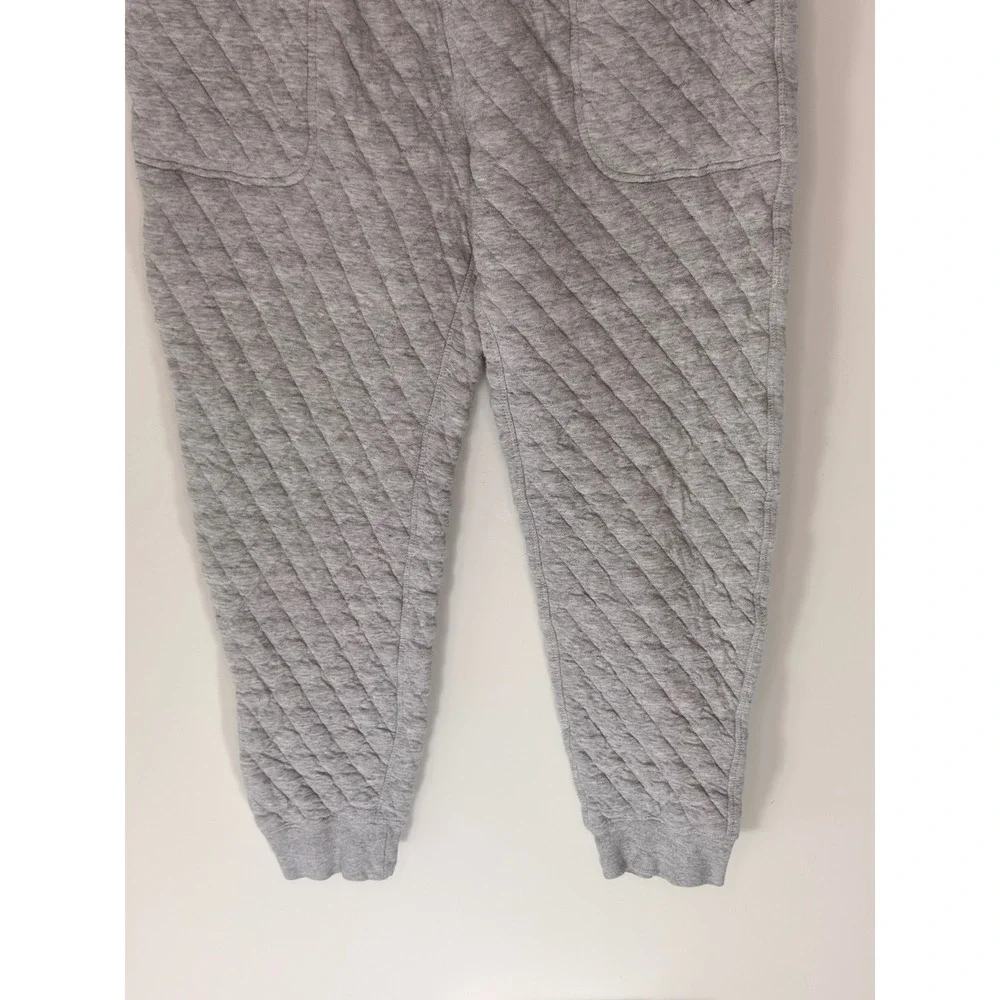 J. Crew Quilted Jogger Sweatpants Heather Gray Men's Casual Basic Medium - Picture 8 of 13